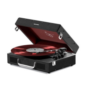 Platine vinyle - MIXX - Revival 55 - Enceintes stéréo intégrées - 3 vitesses - Bluetooth - Sortie RCA - Noir Platine vinyle - MIXX - Revival 55 - Enceintes stéréo intégrées - 3 vitesses - Bluetooth - Sortie RCA - Noir