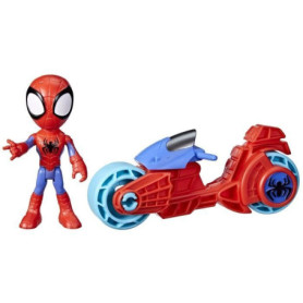 Figurine Spidey avec moto, jouet préscolaire pour filles et garçons, Marvel Spidey et ses Amis Extraordinaires, a partir de 3 an Figurine Spidey avec moto, jouet préscolaire pour filles et garçons, Marvel Spidey et ses Amis Extraordinaires, a partir de 3 an