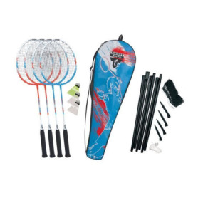Set de badminton - TALBOT TORRO - 4 Fighter - 4 raquettes - Cordage multifilament avec oeillets - 3 volants synthétiques Set de badminton - TALBOT TORRO - 4 Fighter - 4 raquettes - Cordage multifilament avec oeillets - 3 volants synthétiques