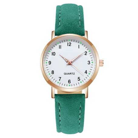 AOOSU Montre Femme, Lumineux Montre à Quartz Analogique pour Femme, Montres à la Mode Femmes Montres élégante avec Bracelet en C