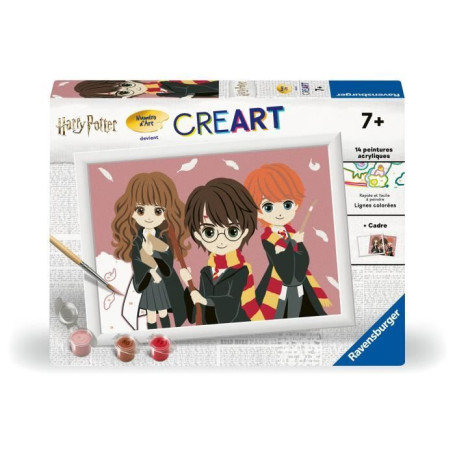Set de peinture par numéro - Ravensburger - CreArt Kids - Portrait de groupe - 18x24cm - Enfants