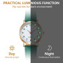 AOOSU Montre Femme, Lumineux Montre à Quartz Analogique pour Femme, Montres à la Mode Femmes Montres élégante avec Bracelet en C