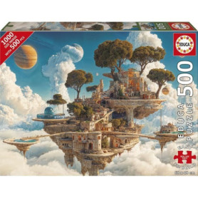 Puzzle - EDUCA - Royaume des Nuages - 500 pieces - Theme Fantastique - 48 x 68 cm Puzzle - EDUCA - Royaume des Nuages - 500 pieces - Theme Fantastique - 48 x 68 cm