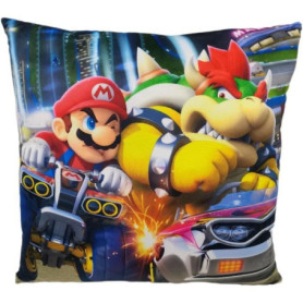 Coussin double face - Carré - MARIO BROS - Mario vs Bowser - Microfibre - 40 x 40 cm Coussin double face - Carré - MARIO BROS - Mario vs Bowser - Microfibre - 40 x 40 cm