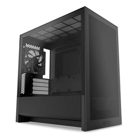Boitier moyen-tour micro-ATX - NZXT - H3 Flow - Noir - Airflow remarquable - Support GPU grand format