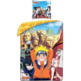 Parure de lit - NARUTO - Konoha - Microfibre - 1 housse de couette 140 x 200 cm + 1 taie 63 x 63 cm Parure de lit - NARUTO - Konoha - Microfibre - 1 housse de couette 140 x 200 cm + 1 taie 63 x 63 cm