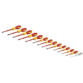 Bosch Professional Set de tournevis mixtes VDE (avec testeur de phase unipolaire  14 pieces, dans une L-BOXX) Bosch Professional Set de tournevis mixtes VDE (avec testeur de phase unipolaire  14 pieces, dans une L-BOXX)