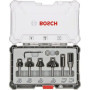 Coffret de 6 fraises a araser/chanfreiner/arrondir a queue de 6 mm BOSCH - 2607017468