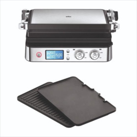 Grill multifonctions - BRAUN - Multi Grill 9 - 2000 W - 3 positions de chauffe - Noir / Acier Grill multifonctions - BRAUN - Multi Grill 9 - 2000 W - 3 positions de chauffe - Noir / Acier