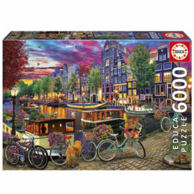 Puzzle - EDUCA - Vélos a Amsterdam - 6000 pieces - 156 x 107 cm - a partir de 15 ans Puzzle - EDUCA - Vélos a Amsterdam - 6000 pieces - 156 x 107 cm - a partir de 15 ans