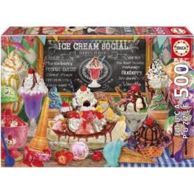 Puzzle - EDUCA - Boutique de Glaces - 500 pieces - 48x34 cm - a partir de 10 ans - Mixte Puzzle - EDUCA - Boutique de Glaces - 500 pieces - 48x34 cm - a partir de 10 ans - Mixte