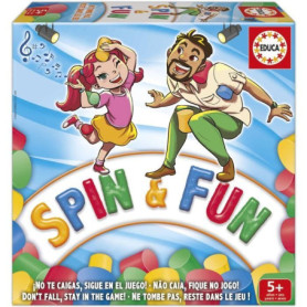 Spin & Fun - Jeu d'équilibre - EDUCA - Teste l'agilité et l'équilibre - 2 a 4 joueurs - Des 5 ans Spin & Fun - Jeu d'équilibre - EDUCA - Teste l'agilité et l'équilibre - 2 a 4 joueurs - Des 5 ans