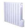 Radiateur électrique a inertie fluide - 1200W - WARM TECH - 230V - Jusqu'a 50m3 - Blanc