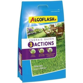 ALGOFLASH NATURASOL Engrais Gazon - 3 Actions - 10 kg ALGOFLASH NATURASOL Engrais Gazon - 3 Actions - 10 kg