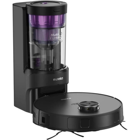 Aspirateur robot laveur - EUREKA - E20 Plus - 8000 Pa - 65 dB(A) en mode silencieux - Noir