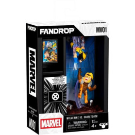 Figurine - FANDROP x STAR WARS - Wolverine vs Dents-de-Sabre - Vitrine avec scene culte + mini affiche - 18 cm Figurine - FANDROP x STAR WARS - Wolverine vs Dents-de-Sabre - Vitrine avec scene culte + mini affiche - 18 cm