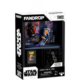 Figurine - FANDROP x STAR WARS - Darth Maul vs Ahsoka - Vitrine avec scene culte + mini affiche - 18 cm Figurine - FANDROP x STAR WARS - Darth Maul vs Ahsoka - Vitrine avec scene culte + mini affiche - 18 cm