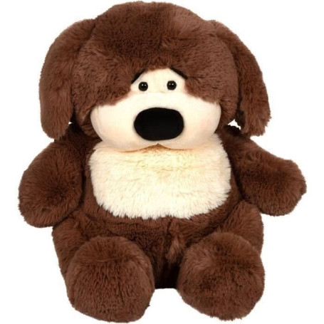 Peluche chien Chubby Dog - GIPSY TOYS - 40 cm Marron