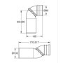 Pipe d'évacuation WC - GROHE - Orientable 90° - Rapid SL - Pour réservoirs encastrés universels ou les bâtis-supports équipés