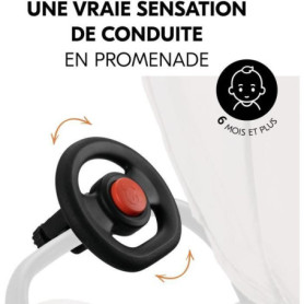 Volant pour poussette - HAUCK - Avec Klaxon - Des 6 mois - Noir Volant pour poussette - HAUCK - Avec Klaxon - Des 6 mois - Noir