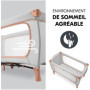 Lit de voyage - HAUCK - SLEEP N PLAY GO PLUS - 60 x 120 cm - Des la naissance - Pliable - Roulettes - Dusty Cork