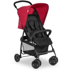 HAUCK - Poussette canne - SPORT - Pliable & inclinable - Capote Pare-Soleil - 4 roues - Noir / Rouge HAUCK - Poussette canne - SPORT - Pliable & inclinable - Capote Pare-Soleil - 4 roues - Noir / Rouge