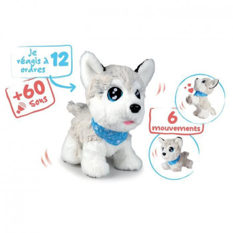 Peluche Chi Chi Love Husky interactif - 30cm - 12 commandes vocales - 60 sons di 79,99 €