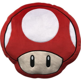 Coussin 3D - MARIO BROS - Champignon - Microfibre - 40 cm Coussin 3D - MARIO BROS - Champignon - Microfibre - 40 cm