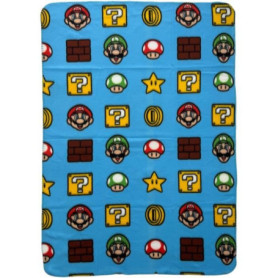 Plaid - MARIO BROS - Items - 100 x 140 cm Plaid - MARIO BROS - Items - 100 x 140 cm