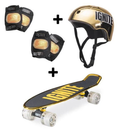 Set glisse urbaine - MONDO - IGNITE Combo Set Tyro - Skateboard et protections - Or 89,78 €