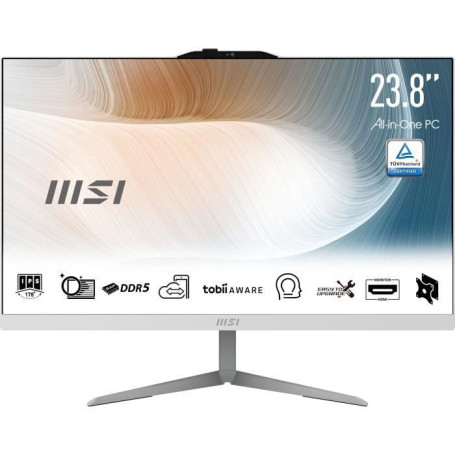 PC Tout-en-un MSI - 24'' - Sans Windows -Ecran FHD - I5 1240P - RAM 16Go - Stockage 500Go -Clavier et souris filaire 749,33 €