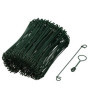 NATURE Lot de 200 Liens a boucle en acier galvanisé plastifié naturellement vert - (L16 cm x Ø1,4 mm) 26,48 €