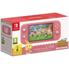 Console portable Nintendo Switch Lite  Corail + Animal Crossing: New Horizons (Téléchargement) Console portable Nintendo Switch Lite  Corail + Animal Crossing: New Horizons (Téléchargement)