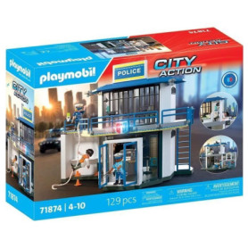 Playmobil 71874 Poste de police avec salle de recherches, Les policiers, City Action, 129 pieces, des 4 ans Playmobil 71874 Poste de police avec salle de recherches, Les policiers, City Action, 129 pieces, des 4 ans