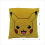 Coussin premium - Carré - POKEMON - Pikachu - Microfibre - 40 cm