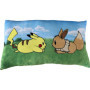 Coussin premium - POKEMON - Pikachu & Eevee - Microfibre - 60 cm