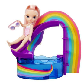 Jeu de société - MGA - Piscine arc en ciel avec toboggan - Poupée Blush - 10 pieces - Multicolore Jeu de société - MGA - Piscine arc en ciel avec toboggan - Poupée Blush - 10 pieces - Multicolore