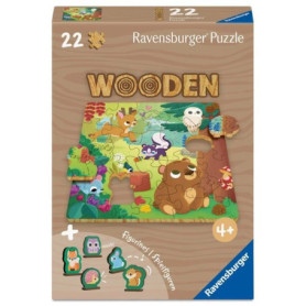 Animaux de la foret - Puzzle bois 22 pieces Animaux de la foret - Puzzle bois 22 pieces