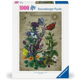 Puzzle - RAVENSBURGER - Le Cercle de Vie du Papillon - 1000 pieces - Multicolore - a partir de 14 ans Puzzle - RAVENSBURGER - Le Cercle de Vie du Papillon - 1000 pieces - Multicolore - a partir de 14 ans