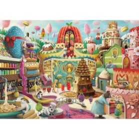 Puzzle 1000 pieces : La rue de la douceur Puzzle 1000 pieces : La rue de la douceur