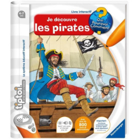 tiptoi, Livre interactif, Je découvre les pirates, 4 ans, 13099004, Ravensburger tiptoi, Livre interactif, Je découvre les pirates, 4 ans, 13099004, Ravensburger