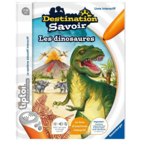 tiptoi, Livre interactif, Destination Savoir Les dinosaures, 7 ans, Ravensburger tiptoi, Livre interactif, Destination Savoir Les dinosaures, 7 ans, Ravensburger