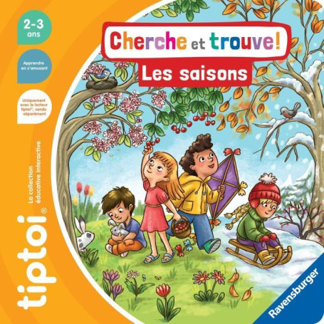 Ravensburger-tiptoi-Livre interactif-Cherche et trouve Les saisons-Jeu éducatif électronique,sans écran-A partir de 2 ans-130990