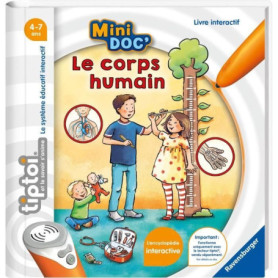 tiptoi,  Livre interactif, Mini Doc' Le corps humain, 4 ans, 13099019, Ravensburger tiptoi,  Livre interactif, Mini Doc' Le corps humain, 4 ans, 13099019, Ravensburger