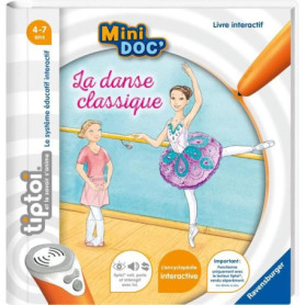 tiptoi, Livre interactif, Mini Doc' La danse classique, 4 ans, 13099021, Ravensburger tiptoi, Livre interactif, Mini Doc' La danse classique, 4 ans, 13099021, Ravensburger