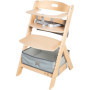 Chaise haute évolutive - ROBA - LIV UP - De 6 mois jusqu'a 70 kg - Set organisateur inclus - Bois naturel