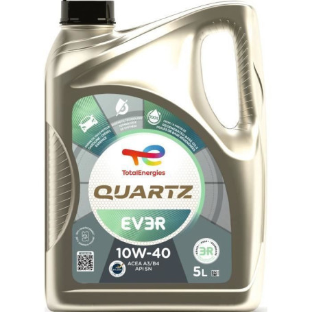 Huile moteur - TOTALENERGIES - Quartz EV3R 10W-40 - 5L