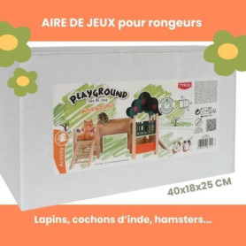 Accessoire rongeur - TYROL - Aire de jeux - 40 x 18 x 25 cm - Tunnel 3 cm, cachette, grimpe, souris Accessoire rongeur - TYROL - Aire de jeux - 40 x 18 x 25 cm - Tunnel 3 cm, cachette, grimpe, souris
