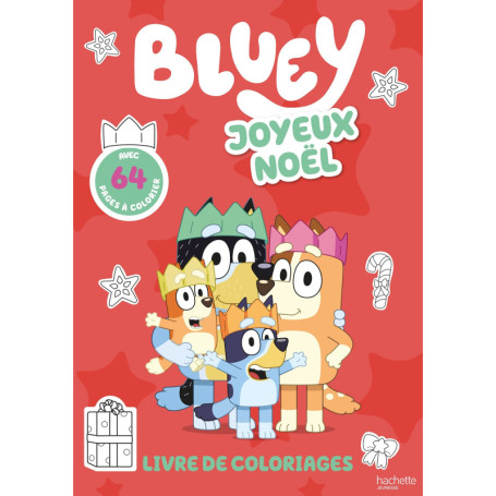 Bluey - Livre de coloriages - Joyeux Noël