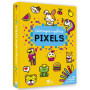 Coloriages mystères pixels avec 10 crayons de couleur